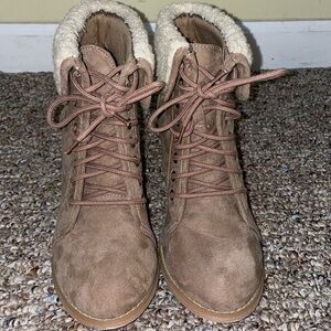 Womens Wet Seal Booties with Heel